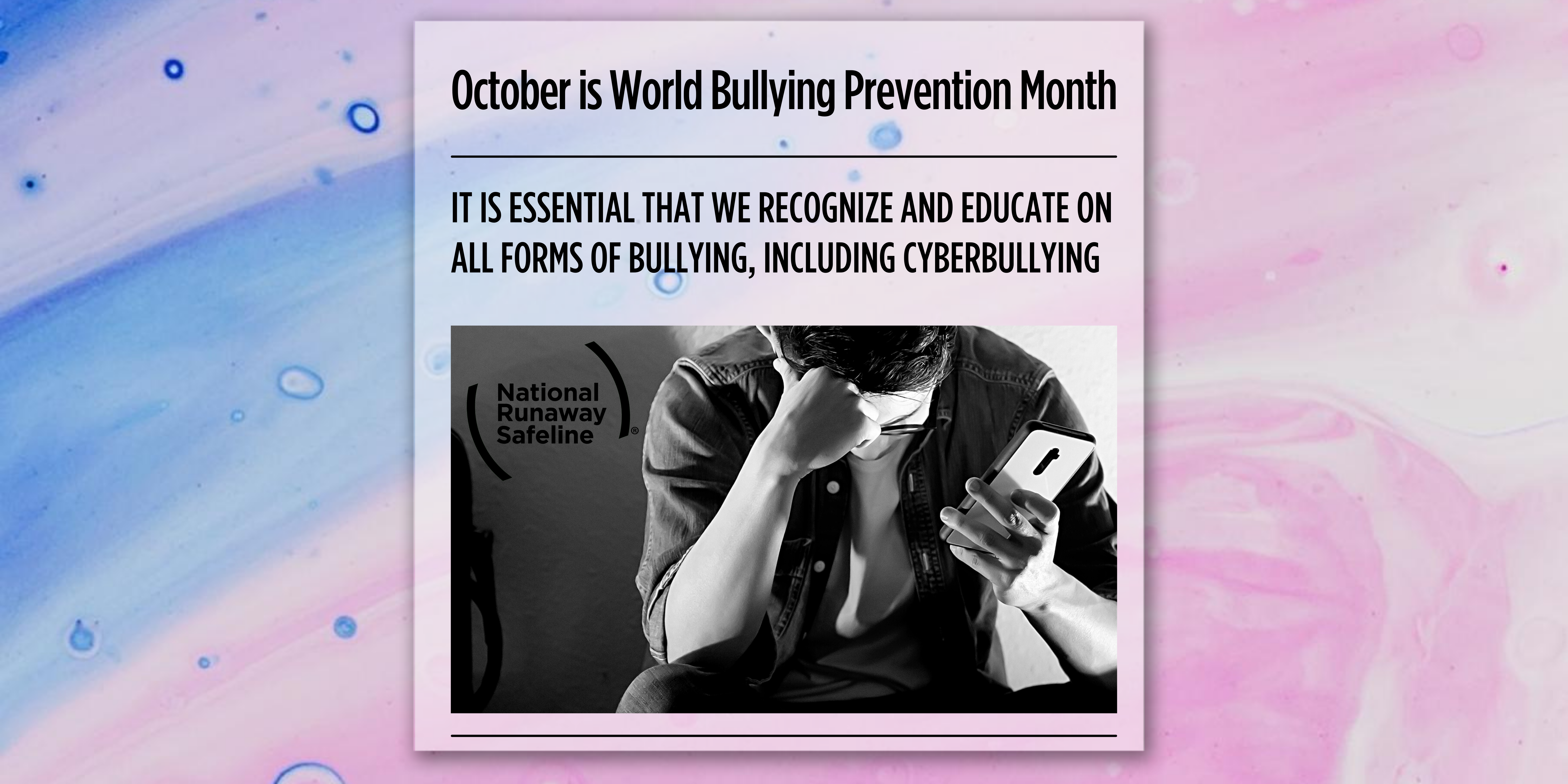 World Bullying Prevention Month: Cyberbullying